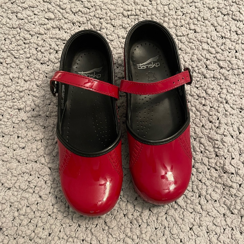 Red, Mary Jane, Dansko Shoes